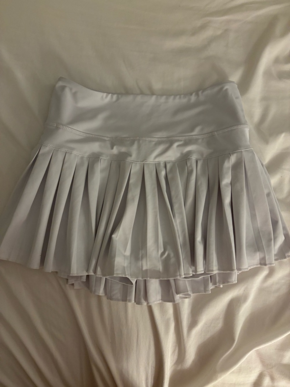 Pleated Mini Skirt - White